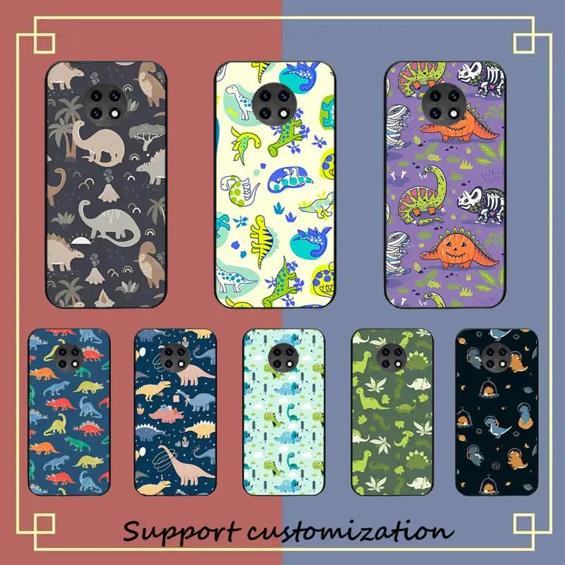 

Cute Cartoon Dinosaur Phone Case for Samsung S20 lite S21 S10 S9 plus for Redmi Note8 9pro for Huawei Y6 cover