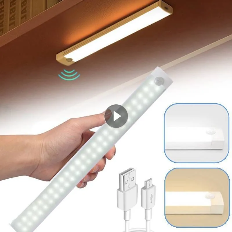 

Wireless LED Night Light Motion Sensor Light Closet Magnetic Night Lamp For Kitchen Bedroom Detector Light Cabinet Staircase