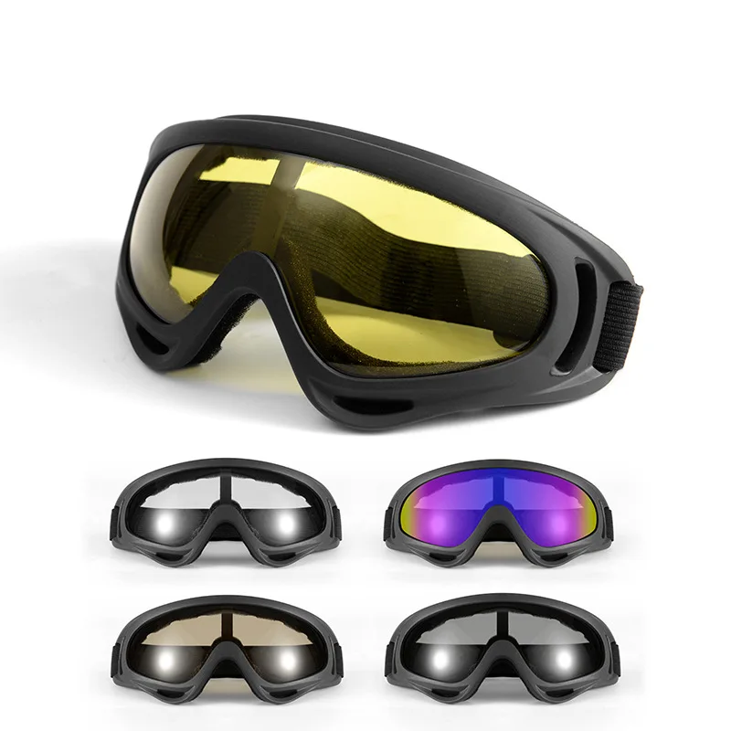 

Adult Snowboard Ski Goggles Anti Fog Skiing Snowmobile Sunglasses Plated Motocross Off Road Glasses Helmet Mask Women