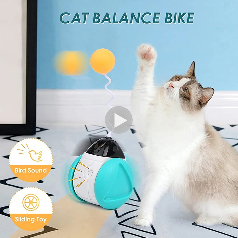 

2022 New Cat Toys Interactive Tumbler Swing Toys For Cats Balance Car Cat Chasing Toy With Funny Pet Products For Dropshipping