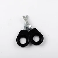1pair 7 colors 12mm rear wheel axle hole chain tensioner adjuster for motorcycle modification parts accessories