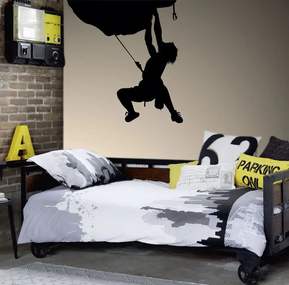 ROCK CLIMBING Экстремальный спорт подарок на день рождения ART стикер стену виниловая