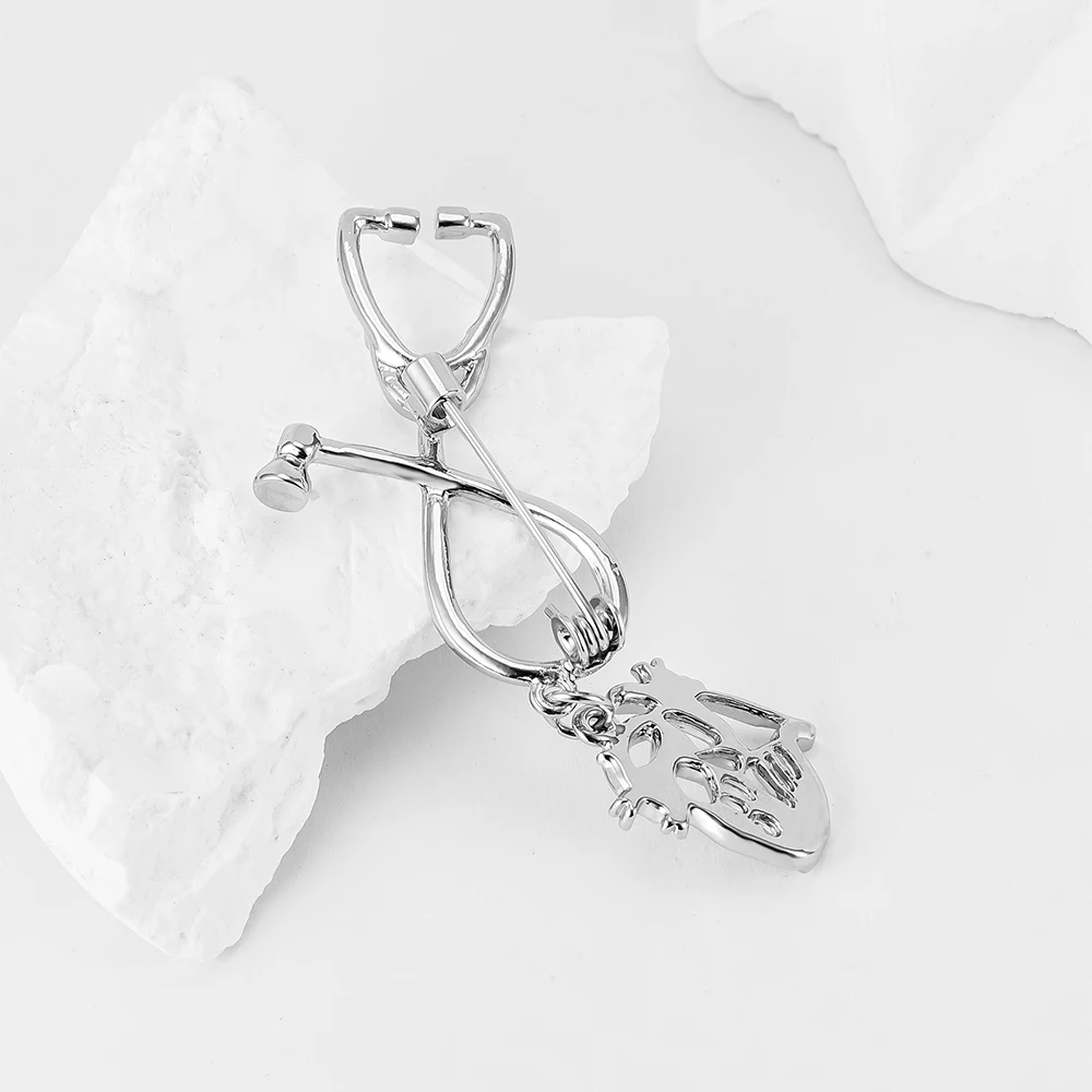 Hanreshe Полое Сердце Очаровательная Брошь Медицинская Кардиология Булавки