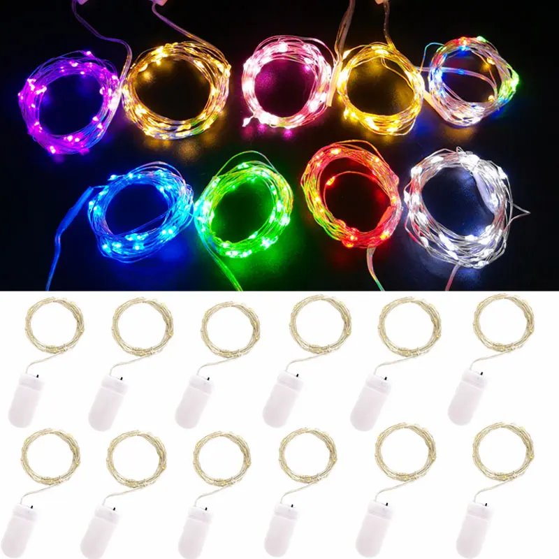 

5pcs Copper Wire LED String Lights Fairy Garland Christmas Tree Decoration Outdoor Wedding Party Decor Fairy Garden Lamp Street