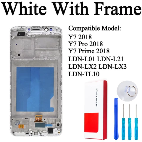 LDN-L01 L21 LX2 LX3 TL10 Премиум ЖК-дисплей для Huawei Y7 2018 дисплей сенсорный экран дигитайзер панель в сборе для Y7 Prime/Pro 2018