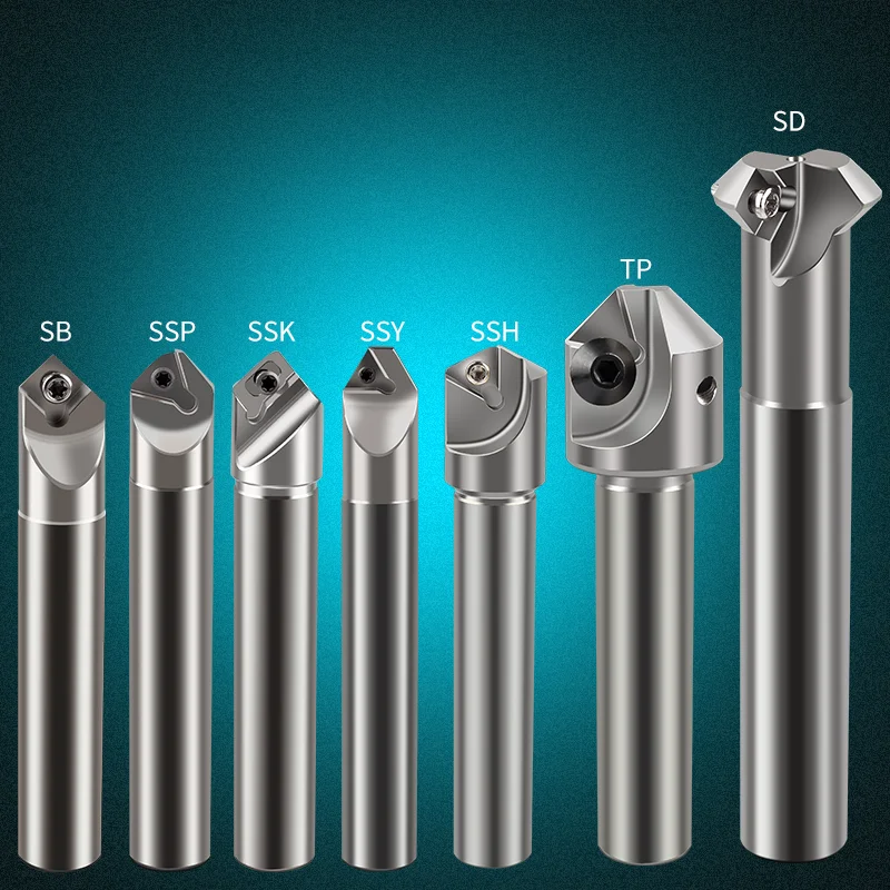 

Chamfering Cutter Lathe End Mill Milling Knife SSP SSK SSY SSH TP45 TCMT Chamfer End Milling Cutter CNC Tool Holder