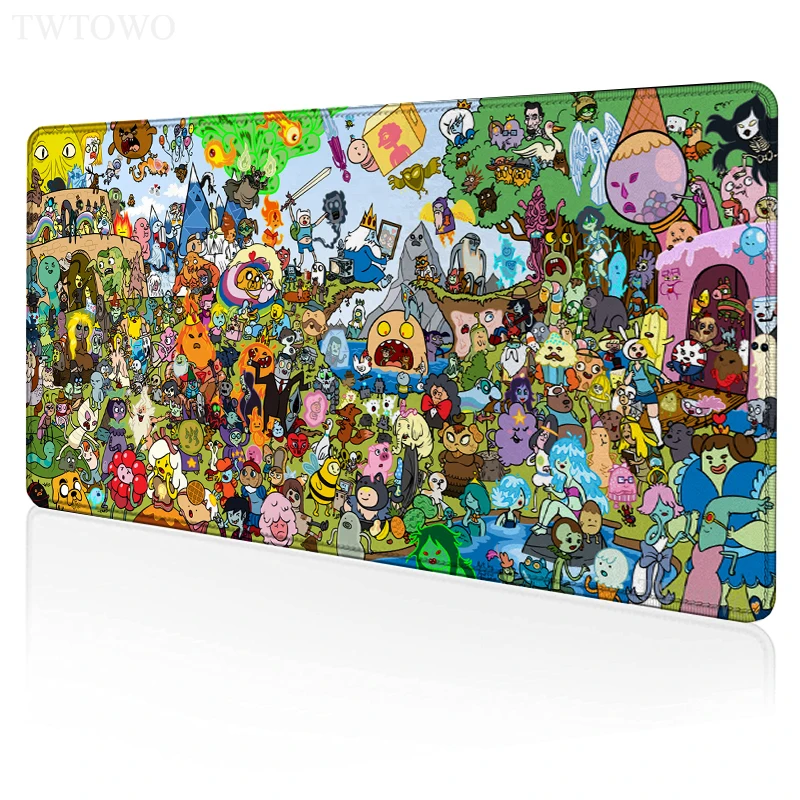 

Adventure Time Mouse Pad Gamer XXL Custom HD Desk Mats keyboard pad Mouse Mat Carpet Office Natural Rubber Laptop Gamer Mice Pad