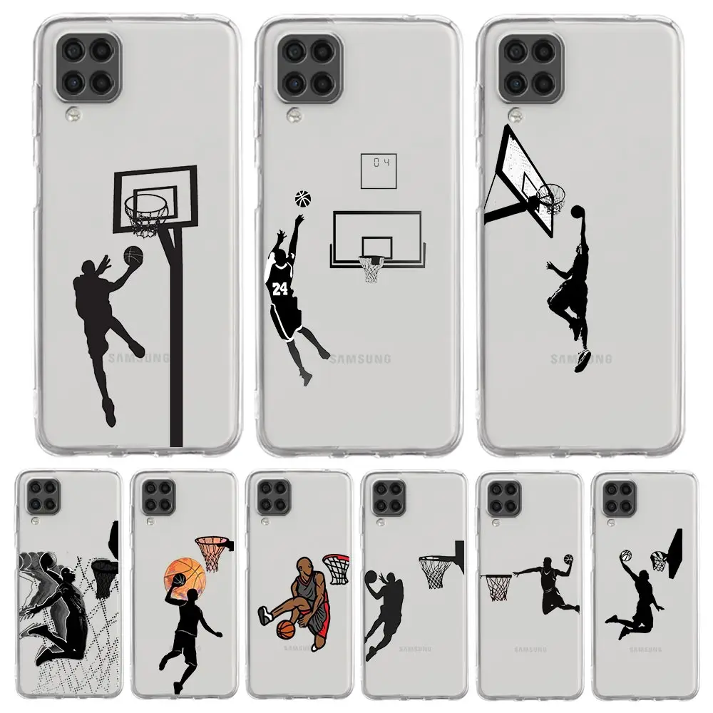 

Funny Basketball Slam Dunk Phone Case For Samsung Galaxy A51 A71 A41 A31 A21S A11 A03S A12 A23 A33 A32 A52 A53 A73 A13 5G Cover