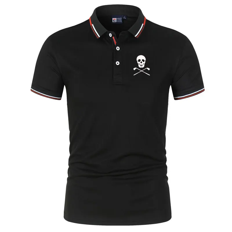 

New High-end Golf Sportswear Men's Short Sleeved T-Shirt Breathable Outdoor Exercise Fast Dry Sweat Polo Shirt Shirt