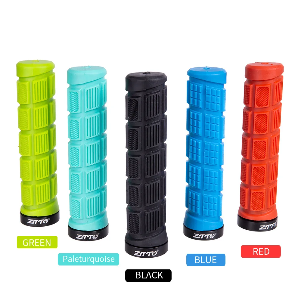 

ZTTO Anti-Slip Bicycle Grips Durable Shock-Proof Rubber Fixed Gear Cycling MTB Mountain Bike Handlebar Grip Bicycle Accessories
