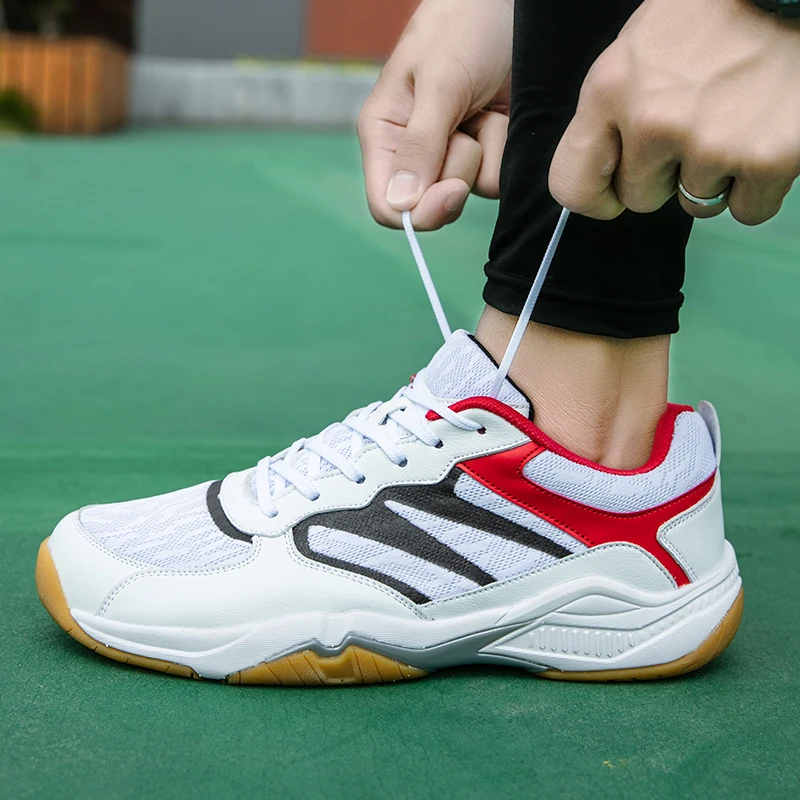 Badminton Shoes for Men Women Outdoor Lightweight Training Sneakers Women White Blue Man Table Tennis Gym Shoes Big Size