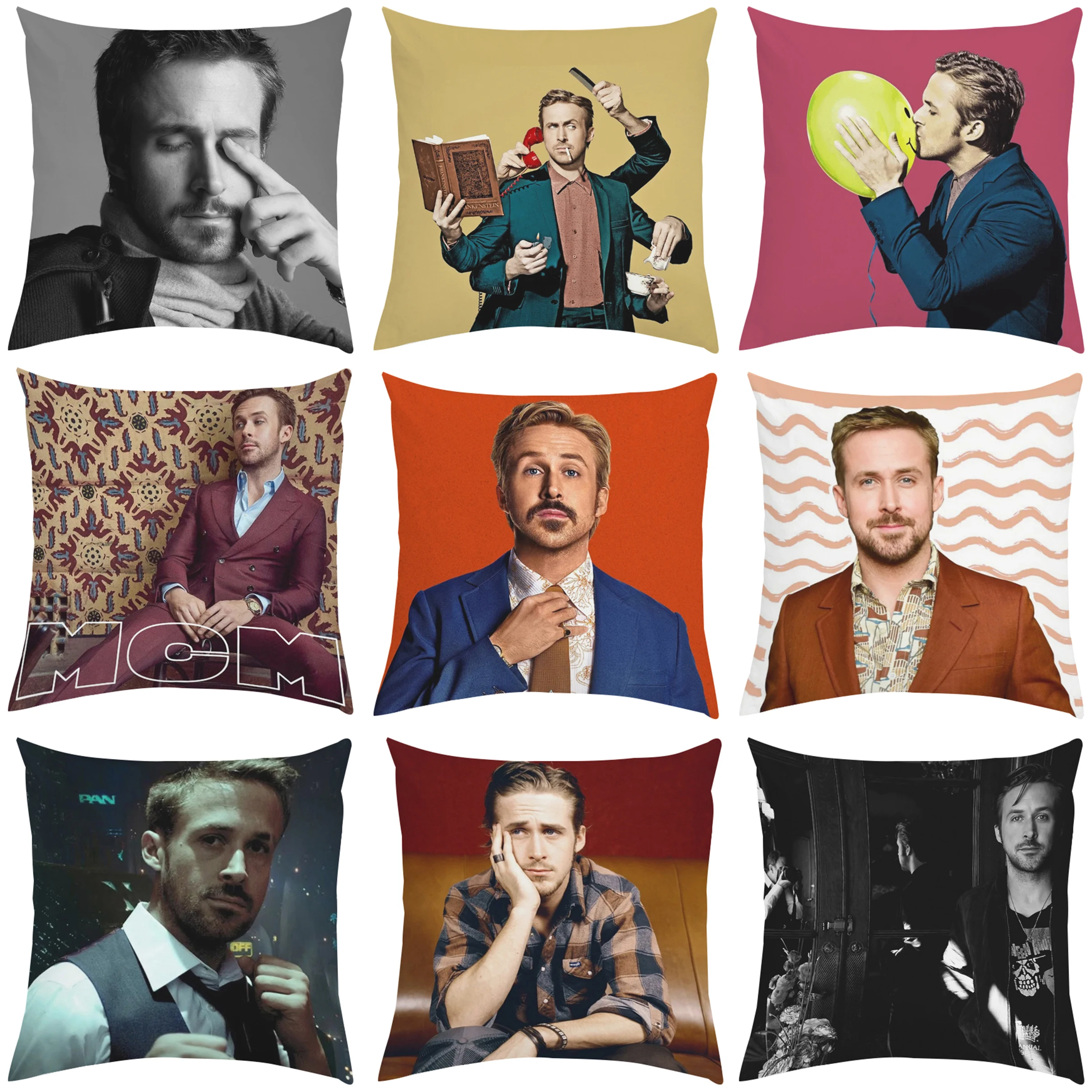 

Ryan Gosling Pillow Cover Customize Pillowcase Modern Home Decorative Pillow Case For Living Room50*50