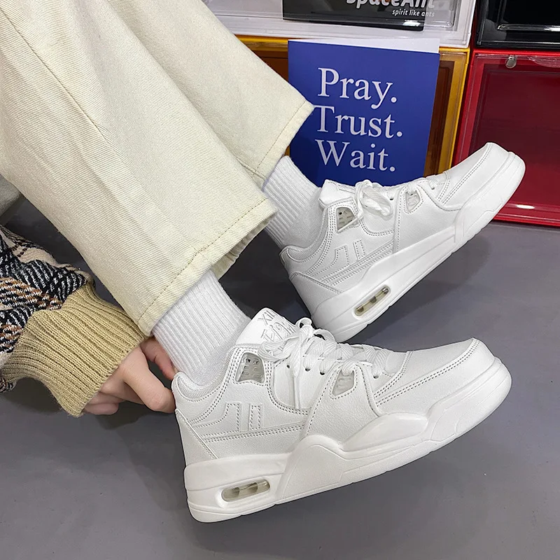 

Harajuku Bf Hong Kong Style Air Cushion Casual Shoes Men's Sneakers Ins Thick-soled Dad Shoes Ulzzang All-match Retro Sneakers
