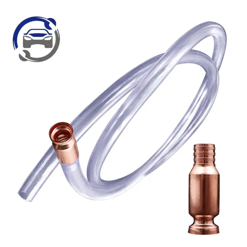 

Red Copper Siphon Refueling Gas Siphon Pump Gasoline Fuel Water Shaker Siphon Safety Self Priming Hose Flexible Siphon Connector