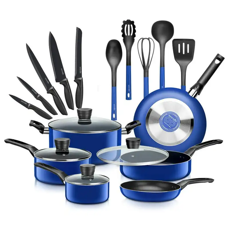

Кухонные кастрюли и сковородки, базовая кухонная посуда, один размер, синий