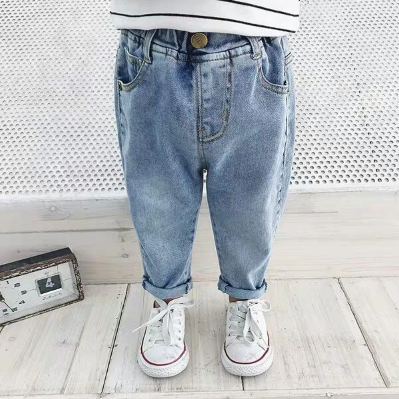 

Girls Jeans Kids Autumn Spring Clothes Boys Trousers Children Denim Pants for Baby Boy Jeans Toddlers 80~130