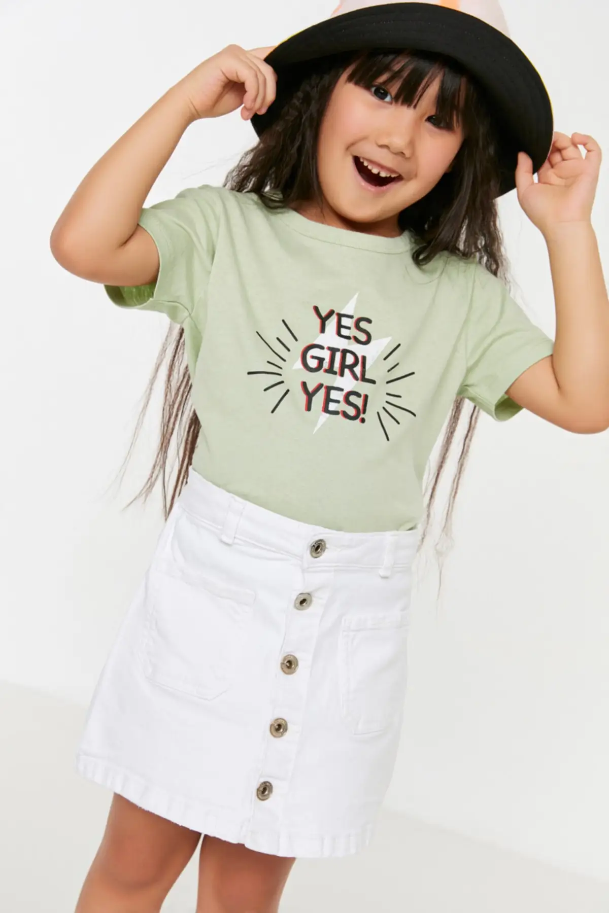 

Printed Girl Boy Knitted T-Shirt TKDSS22TS1193