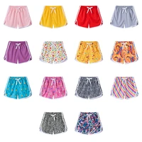 summer shorts girls boy kids sport shorts fashion solid color plaid cartoon casual short pant trousers bottoms beach short