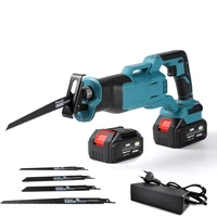 20v brushless electric reciprocating saw cordless cutting saw portable cordless power tools with 4pcs saw blades