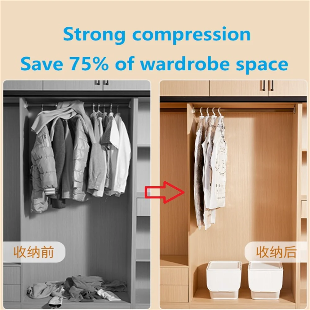 

Вакуумные сумки для хранения одежды | Органайзеры для одежды-1 шт., подвесные шкафы-искусственные