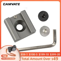 camvate 5 pieces coldhot shoe mount adapter with 14 screw for dslr camera cage rigflashled lightmicrophonemonitor mounting