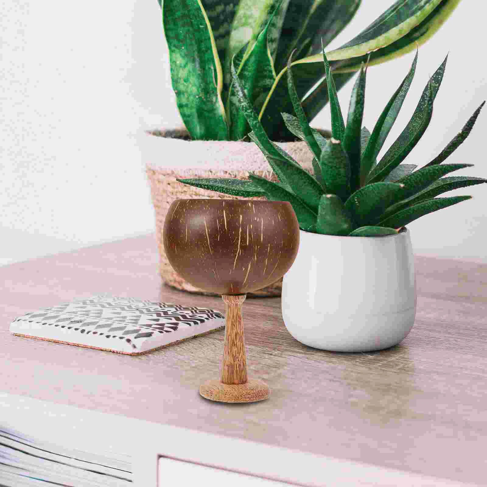 Стаканы чашка кокоса скорлупа пивной бокал коктейльные чашки из скорлупы с