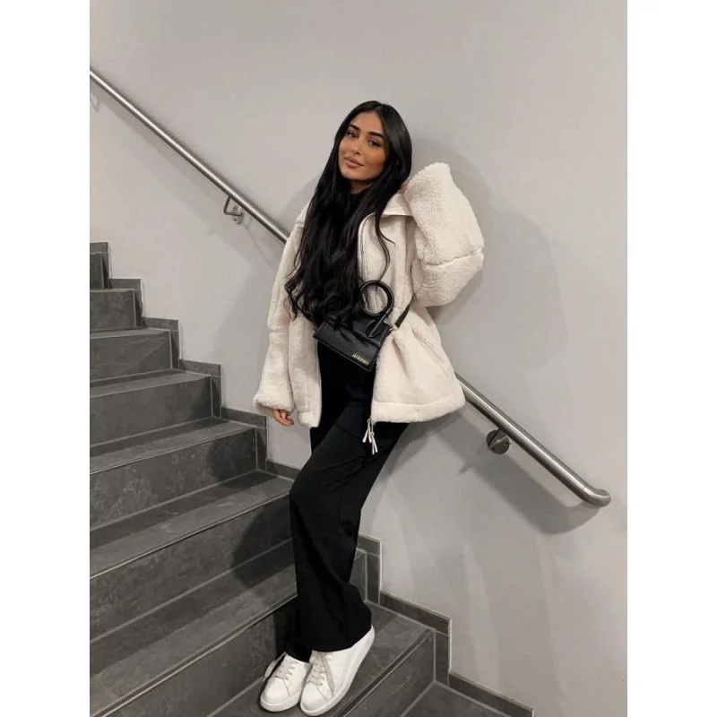 Женская осенне-зимняя новая модная свободная антикашемировая молния для