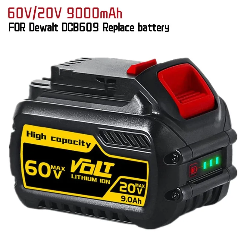 

9000 мАч Dewalt FlexVolt 120 в 60 в 20 в, сменный блок аккумуляторных батарей Werkzeuge Dewalt DCB606 DCB612 DCB609 DCB200