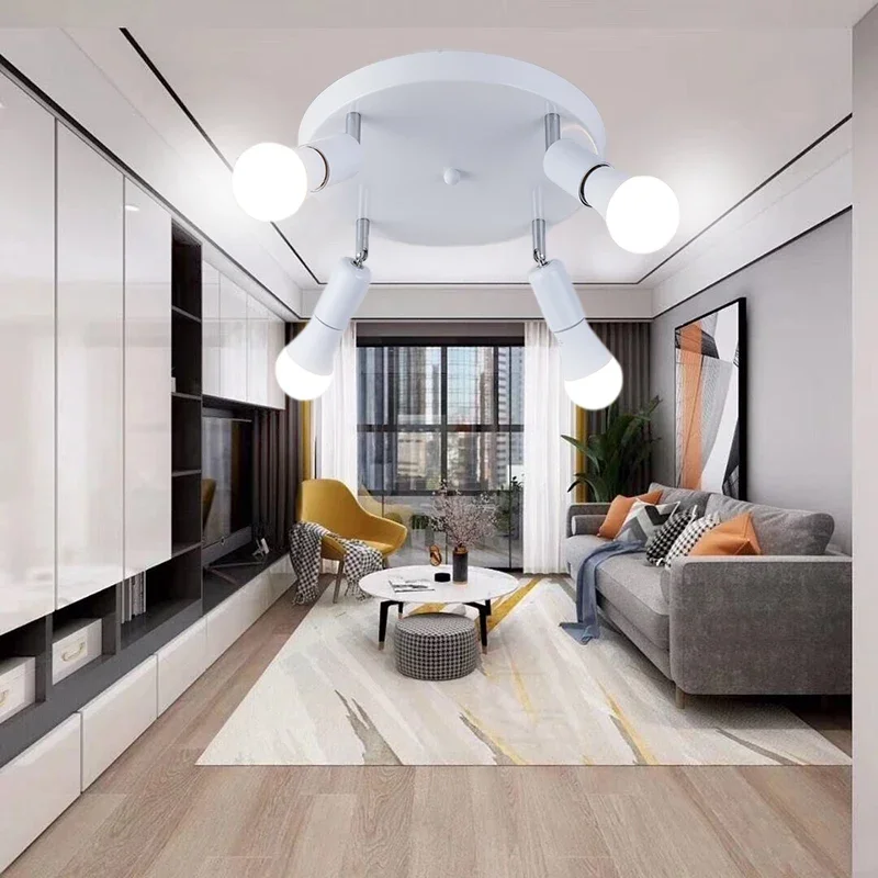 Современная светодиодная потолочная люстра освещение для гостиной кухни