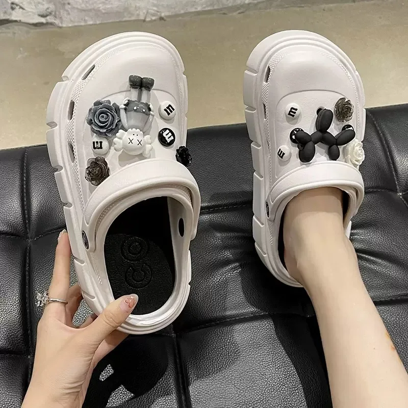 Slippers Women Clogs for Children Plus Fashion Cloud Slippers Cute Non-Slip Design EVA Beach Waterproof Sandals Women 2023 LX008
