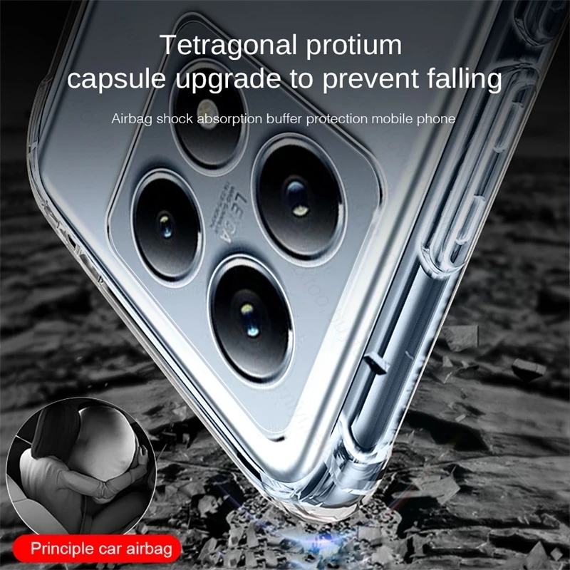 Прозрачный чехол для Xiaomi 14 T Pro тонкий мягкий защитный из ТПУ Для Xiaomy Xiaomi14T Mi14T Mi T14