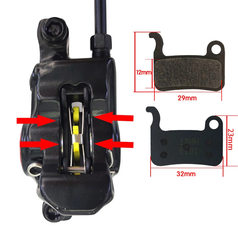 ZOOM E-Bike Тормоз HB875E Электрический складной велосипед 2-поршневой гидравлический