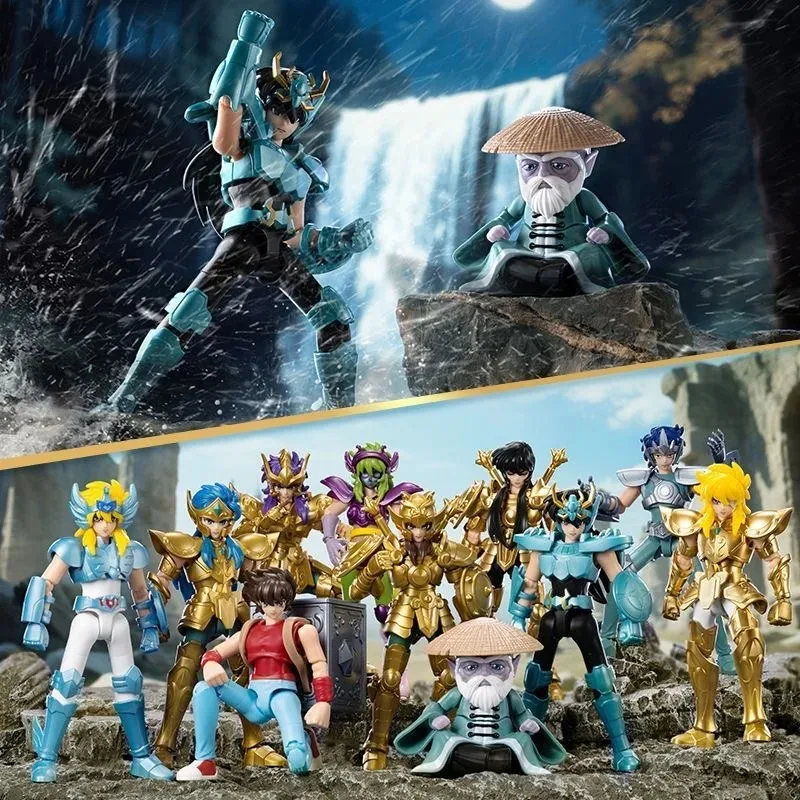 Фото BLOKEES Saint Seiya Star Edition 2nd Libra Dohko Aquarius Camus Scorpius Milo Draco Shiryu Cygnus Hyoga Сборные модели игрушек №4