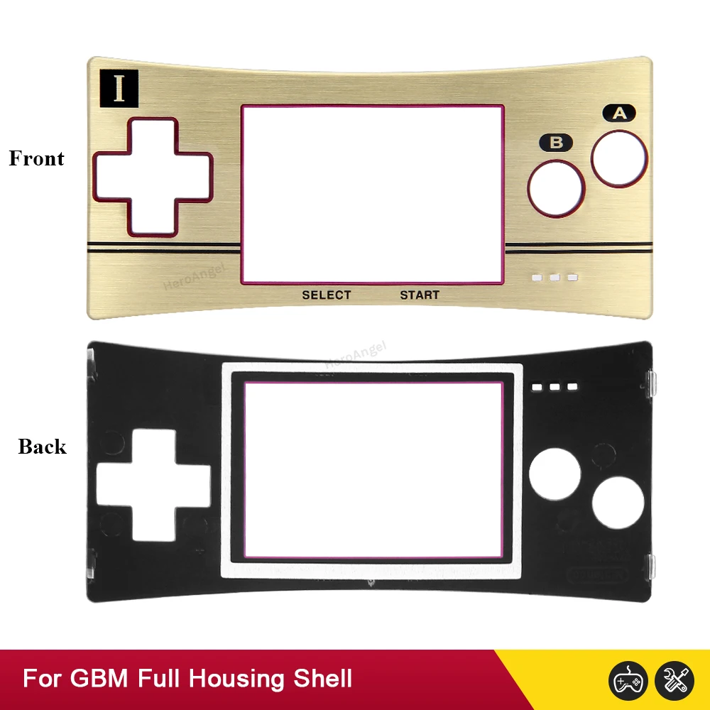 

5 Limited Version Replacement Front Housing Shell Case For Game Boy MICRO GBM Game Console Front Faceplate Cover for GBM Systems
