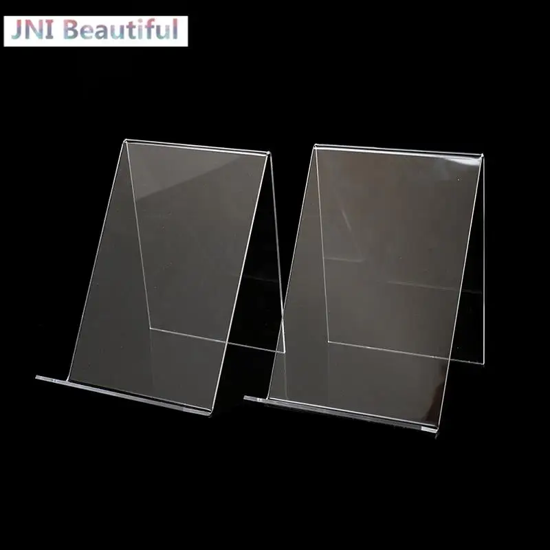 

1pc Acrylic Book Display Stand Photo Frame Brochure Artwork Holder Organizer