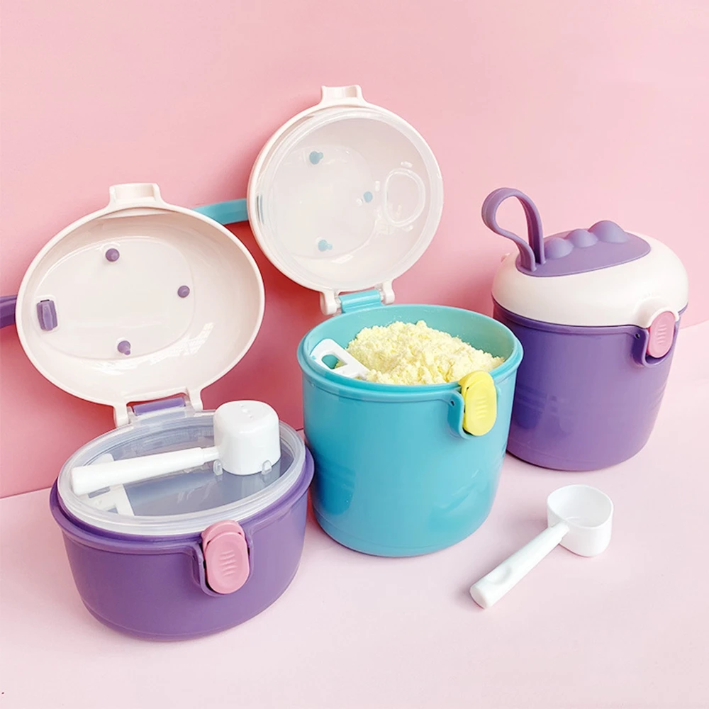 Портативная детская коробка для хранения молока с ложкой
