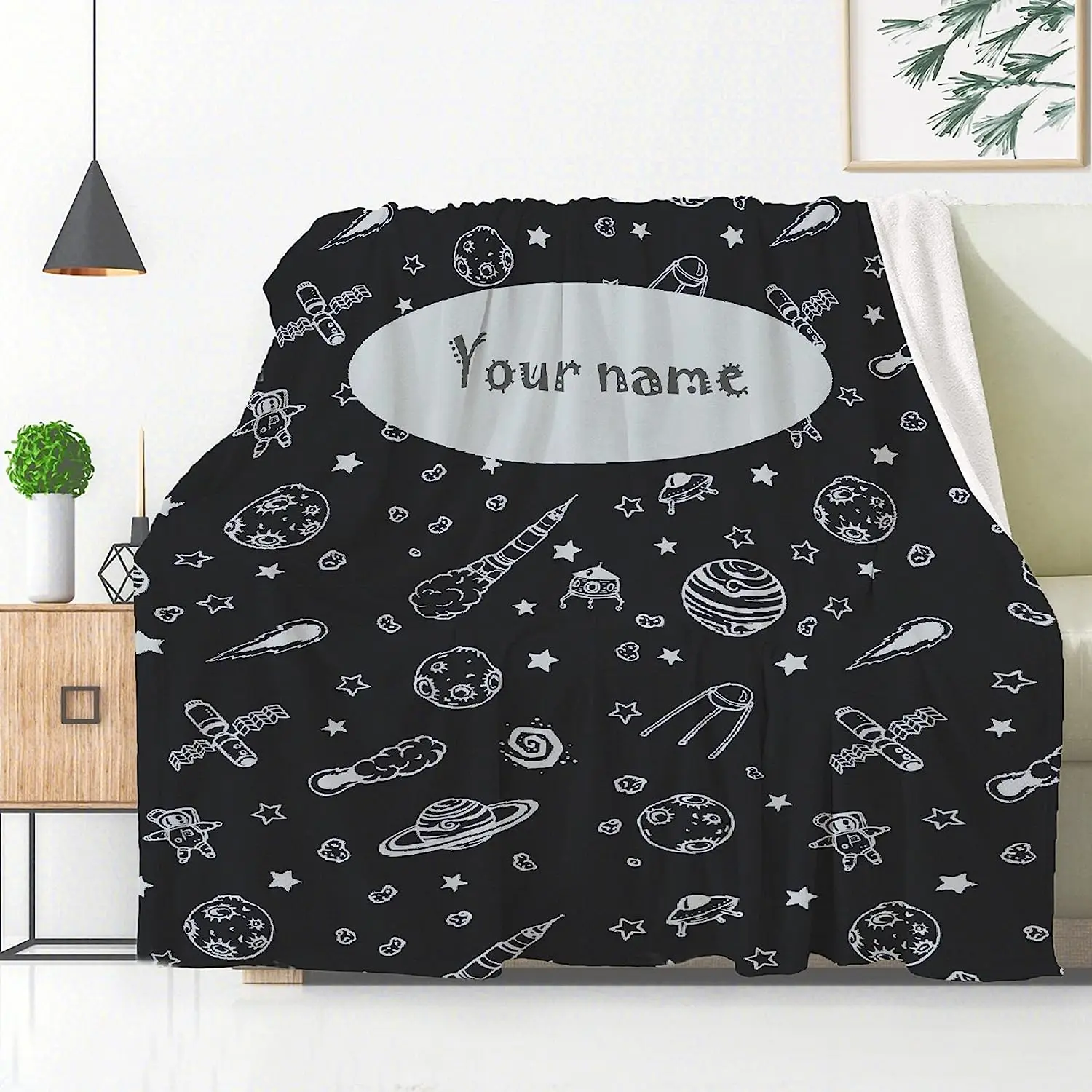 

Индивидуальные детские одеяла, мягкое одеяло с изображением астронавта, галактики, космоса, подарок для новорожденных
