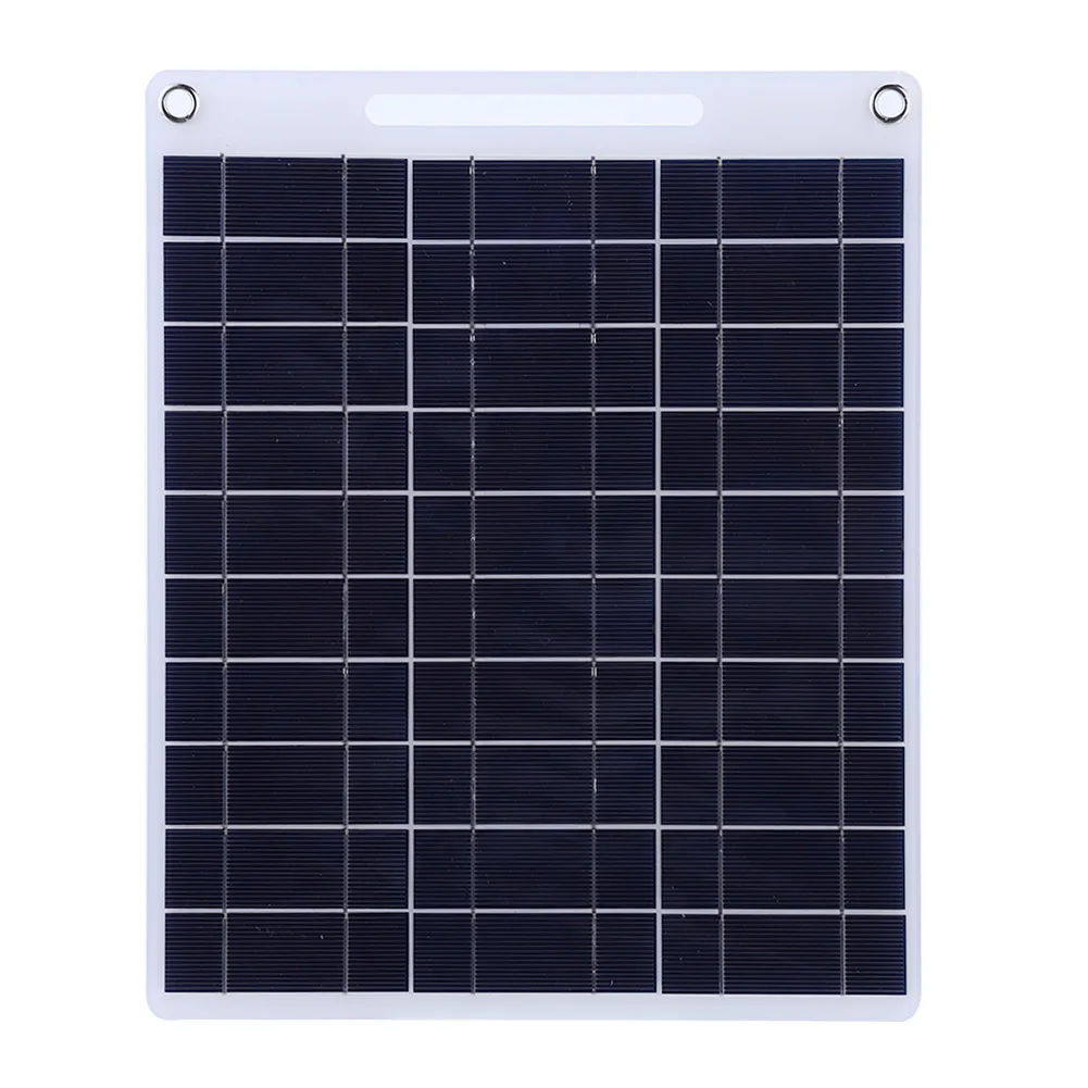 

30W 5V Solar Panel Polysilicon Dual USB Flexible Portable Outdoor Solar Cell Car Ship Camping Hiking Travel Phone Charger Tools