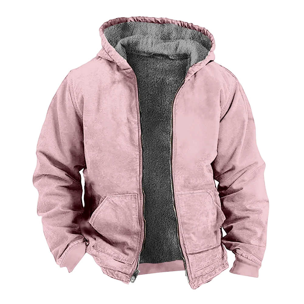 Мужские зимние куртки пальто однотонная хлопковая одежда с узором классическое