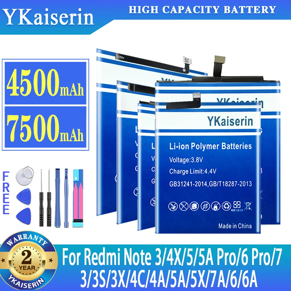 

Battery For xiaomi Redmi 3/3S/3X/4C/4A/5A/5X/7A/6/6A/Note 3/4X/5/5A Pro/6 Pro/7/Mi 4C/M4C/5S Plus/5/5S/5X/6//6X/Max 2 3/MIX 2 2S