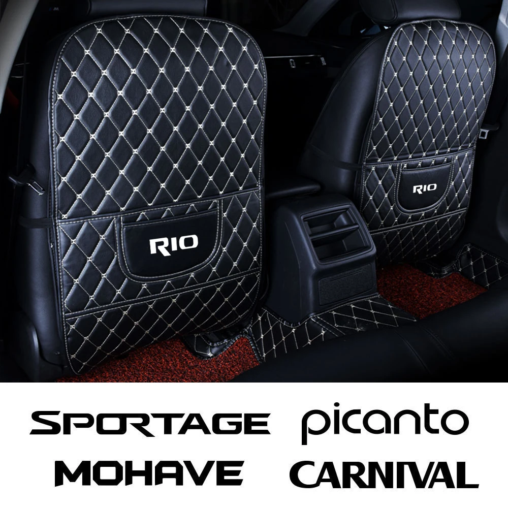 Для Kia RIO SPORTAGE PICANTO mohas CARNIVAL SELTOS CARENS NIRO CERATO VENGA STINGER K5 заднее сиденье автомобиля Anti Kick