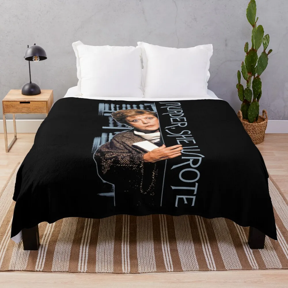 

Angela Lansbury Murder She Wrote Vintage Jessica Fletcher's Gifts Throw Blanket Cute Blanket Plaid