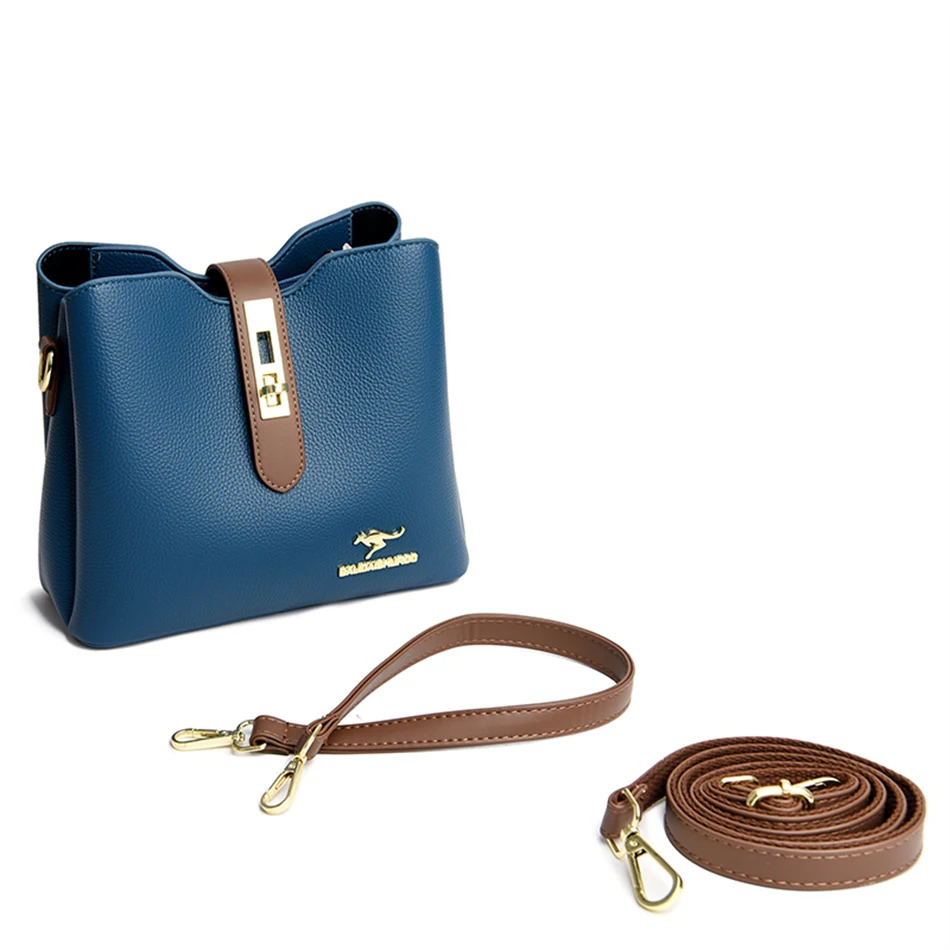 Сумка-мессенджер Женская трехслойная Роскошный дизайнерский саквояж на плечо