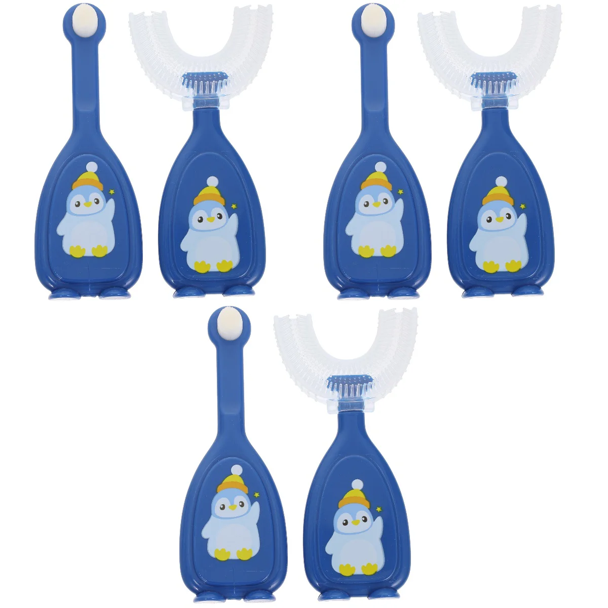 

3 Sets U-shaped Manual Toothbrush Manual Kids Toothbrush Tooth Cleaning Brush