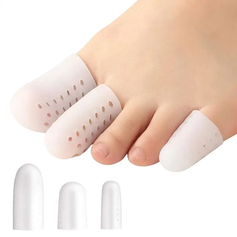 

Silicone Toe Protector Breathable Toe Sleeves Expert Toe Caps Prevent Corns Blisters Ingrown Toenails 8-Pcs