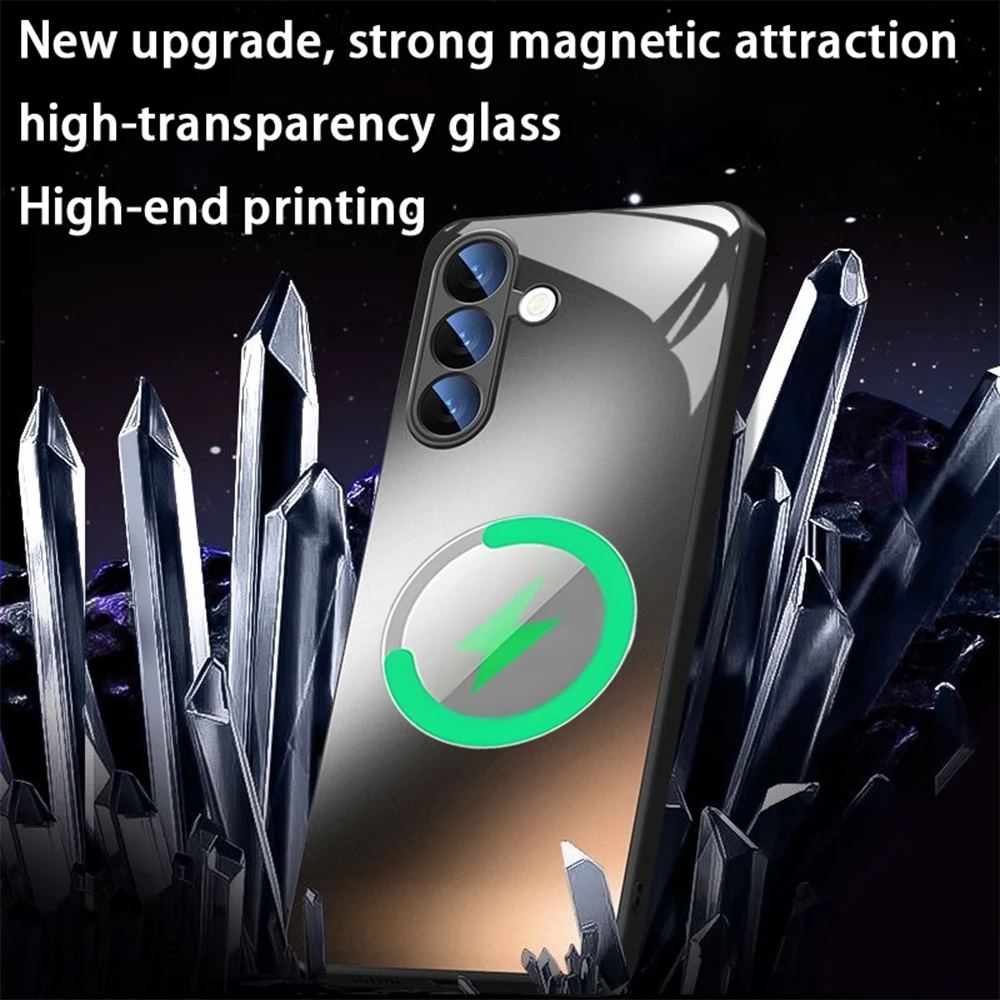 Фото Чехол Keyang для Samsung S26 S25 S24 S23 S22 S21 S20 Plus Ultra Fold A Glass Magnetic Case №4