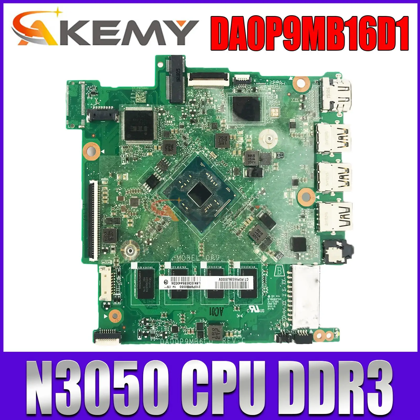 

Семейная материнская плата для ноутбука HP Chromebook 14-CB DA0P9MB16D1 с процессором SR2ZN N3050, DDR3 100%