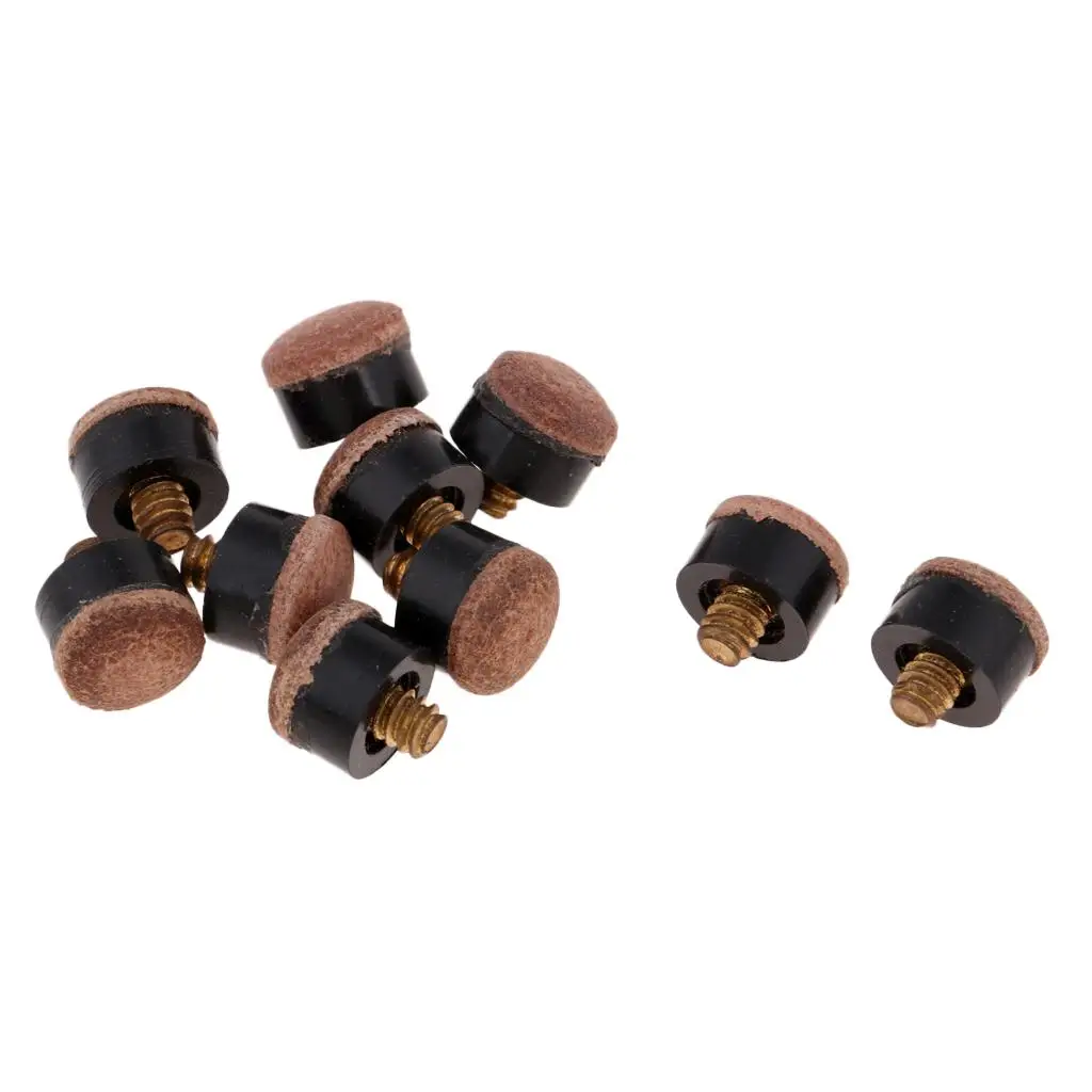

10 Pieces Pool Tips for Billiard Pool Cue Sticks Replacement, Sports And Games Accessories