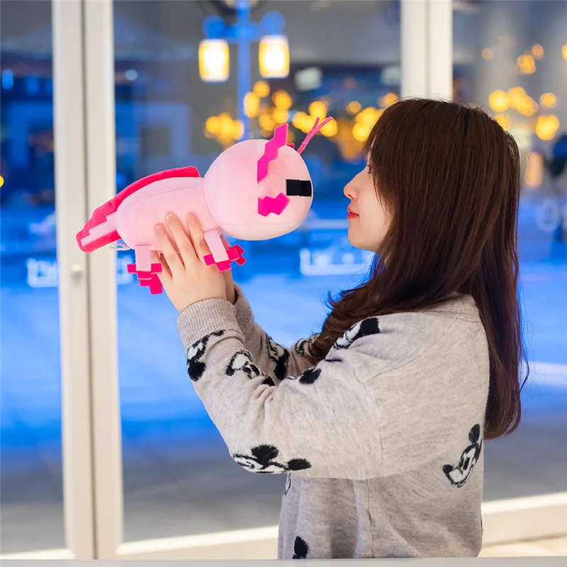 Cuddly маленькая Axolotl новинка мягкая игрушка кукла 3D розовое Подводное животное