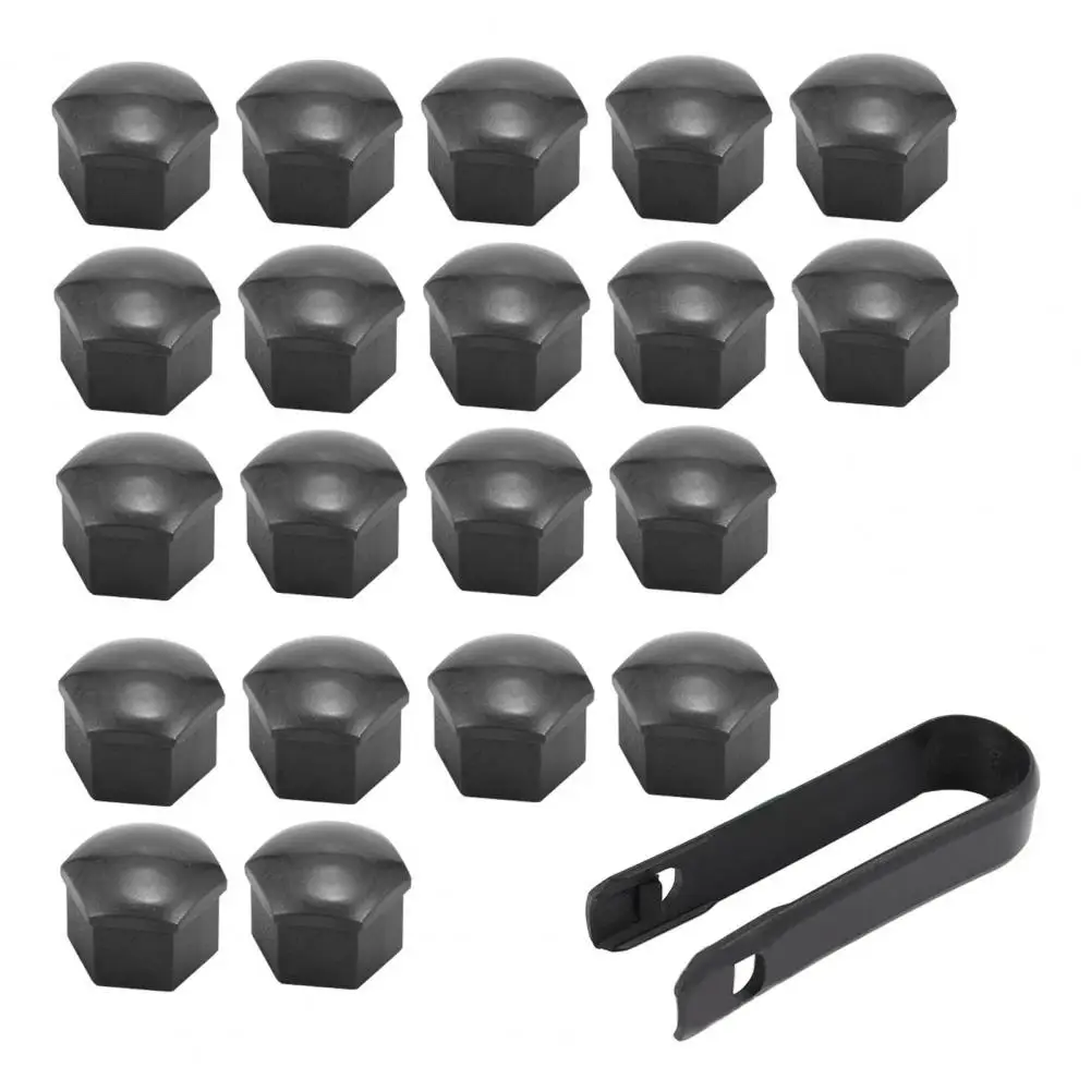 

20Pcs Solid Wheel Nut Cover Lightweight Hub Screw Cover Simple Install Car Wheel Nut Cap Protection Cover Car Decor